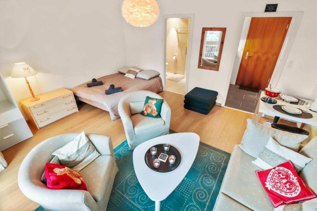 Studio Chaleureux Et Paisible Crans-Montana Extérieur photo